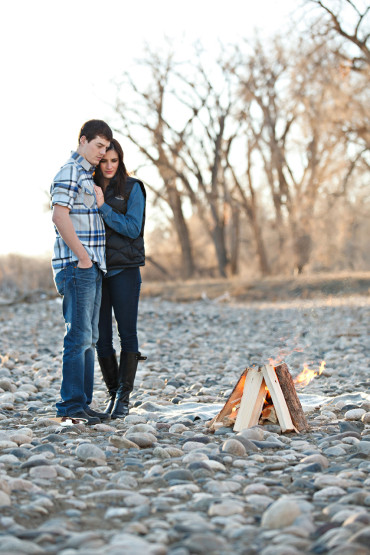 Campfire Engagement Pictures